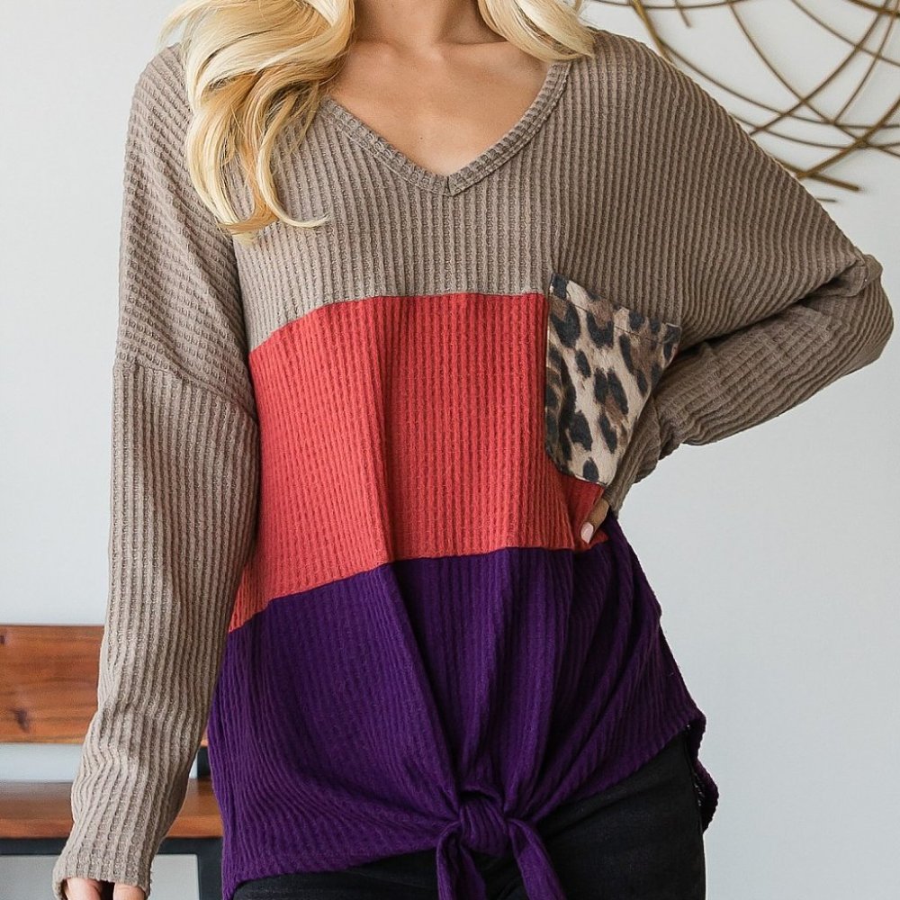 5 PACK!!! Colorblock Long sleeve Top